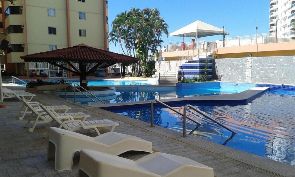 Caldas Novas - Go - Apartamento Parque Das Aguas Quentes Bloco 1 - Em Frente Clube Prive מראה חיצוני תמונה